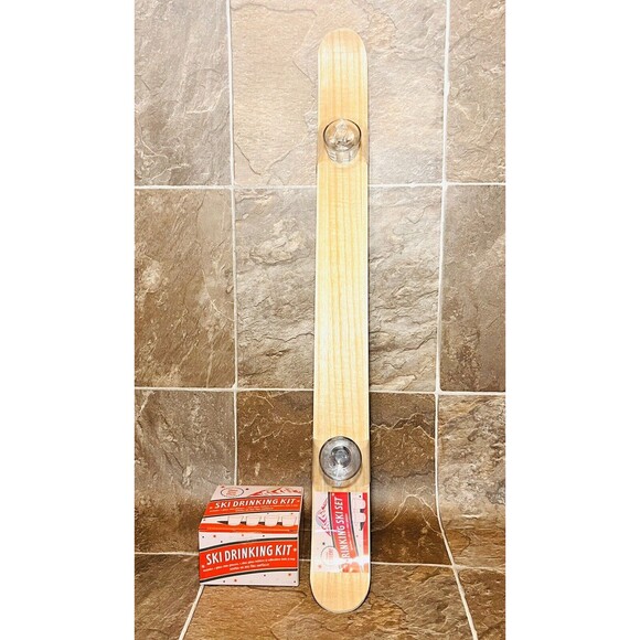 Ski Drinking Kit w/Extra Shot Glass Set - Fun Creative Party Drinking Game - New - Picture 2 of 3